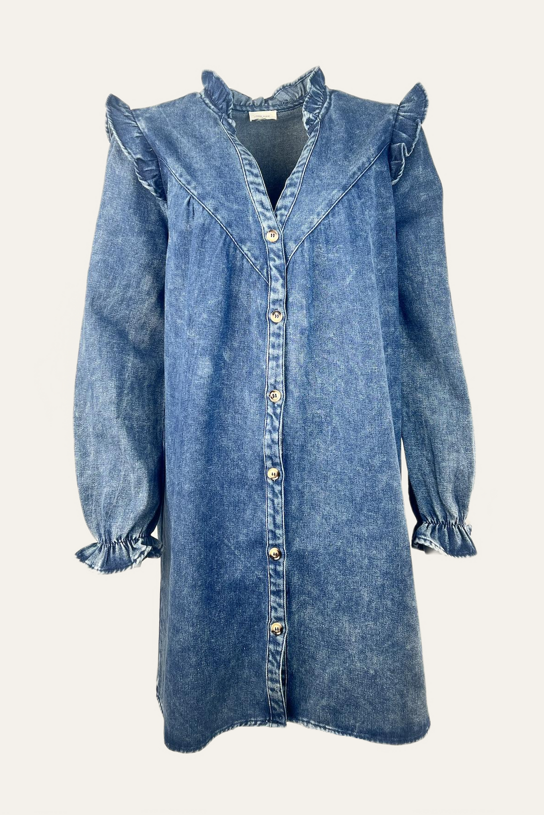 Denim Rüschenkleid "Dalaraa"