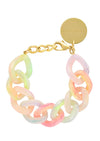 Vanessa Baroni - Flat Chain Bracelet Neon Rainbow