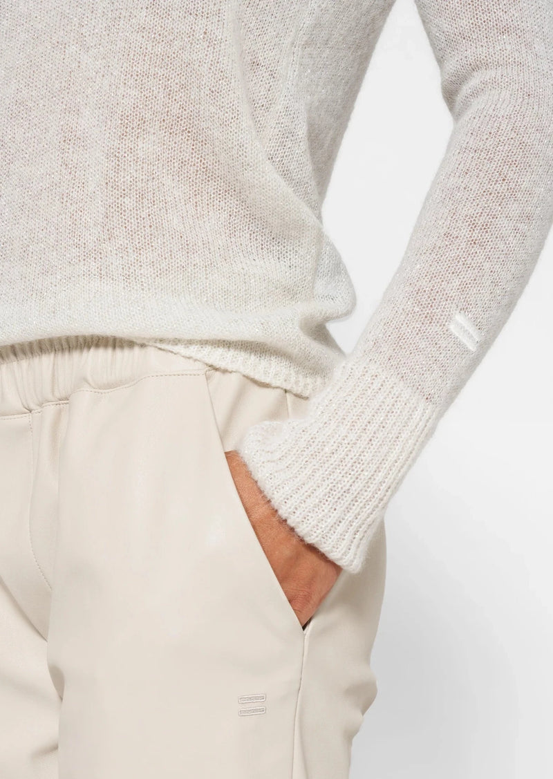 10Days Amsterdam - Longsleeve knit sparkle - ecru