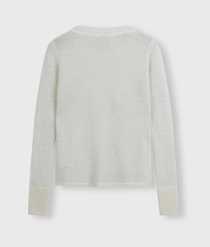 10Days Amsterdam - Longsleeve knit sparkle - ecru