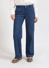 Coster Copenhagen - Pants with structure - Petra fit - Blue denim