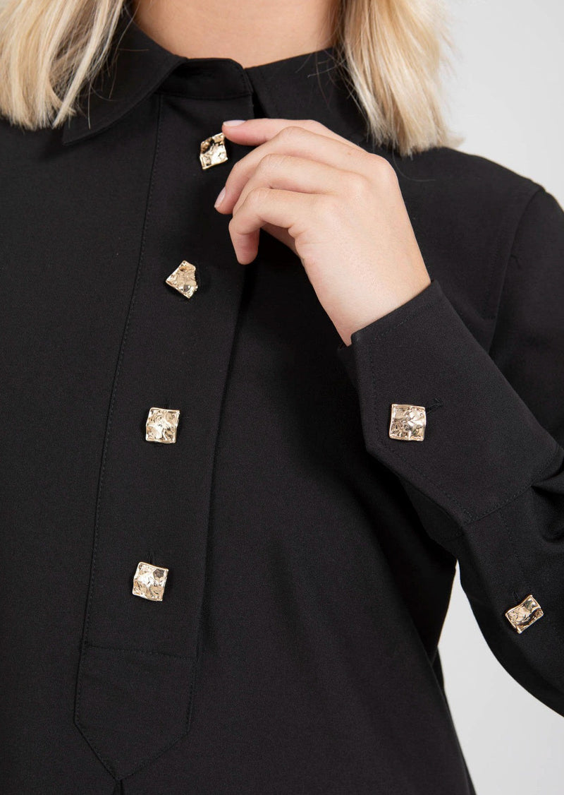 Coster Copenhagen  "Shirt Dress" - Black
