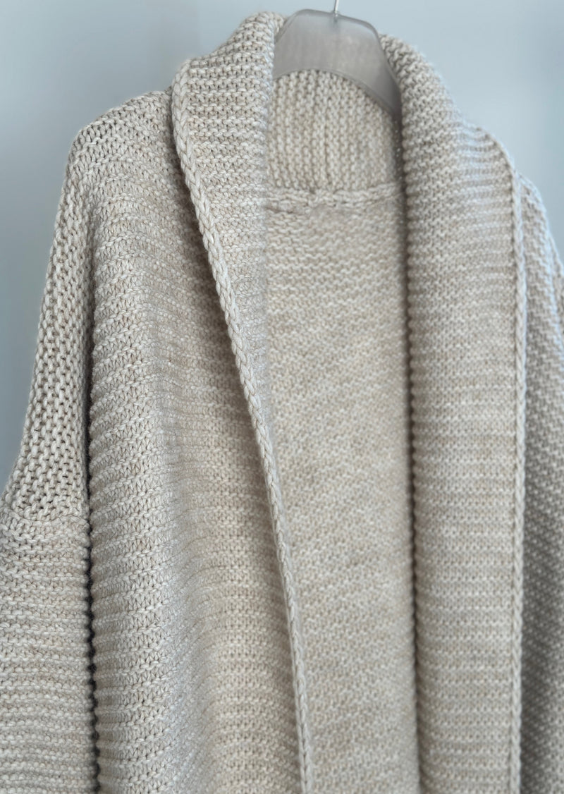 Strickjacke "Onina" long - Beige