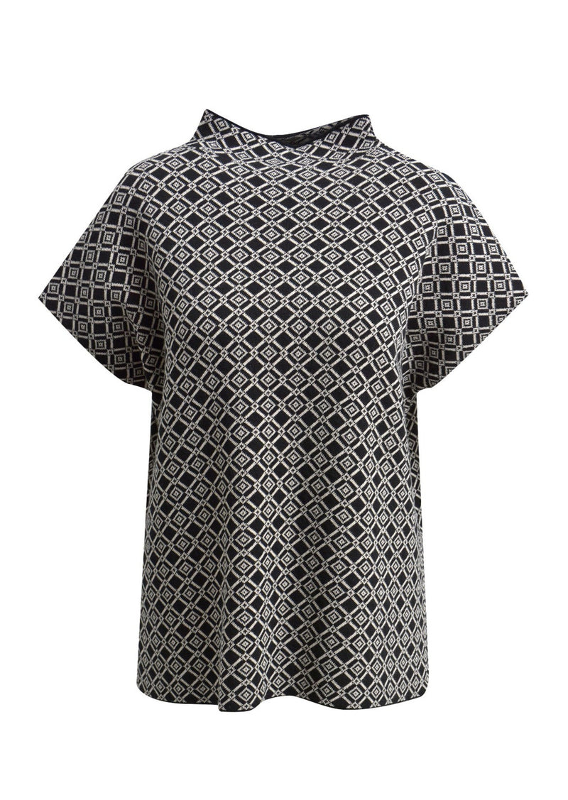 Milano Italy Strickshirt - Black Print