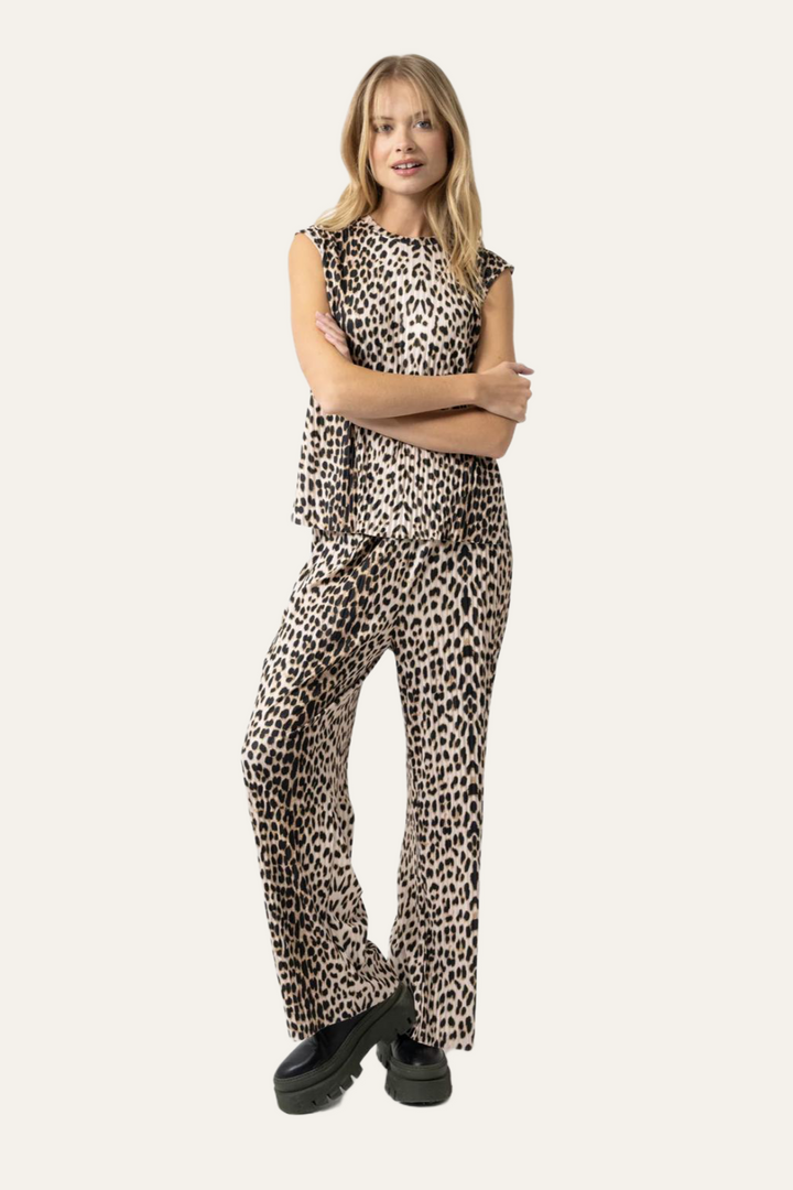 Oh April - Dunn Plissee Top Leo