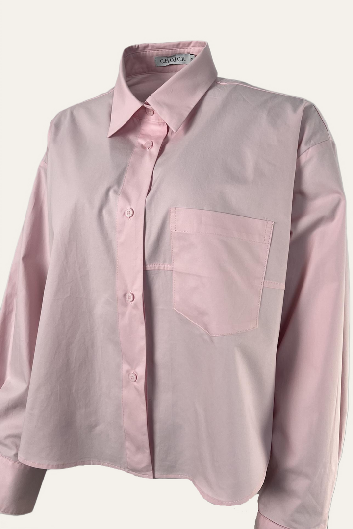 Cropped Bluse "Maximaa" - Rosa