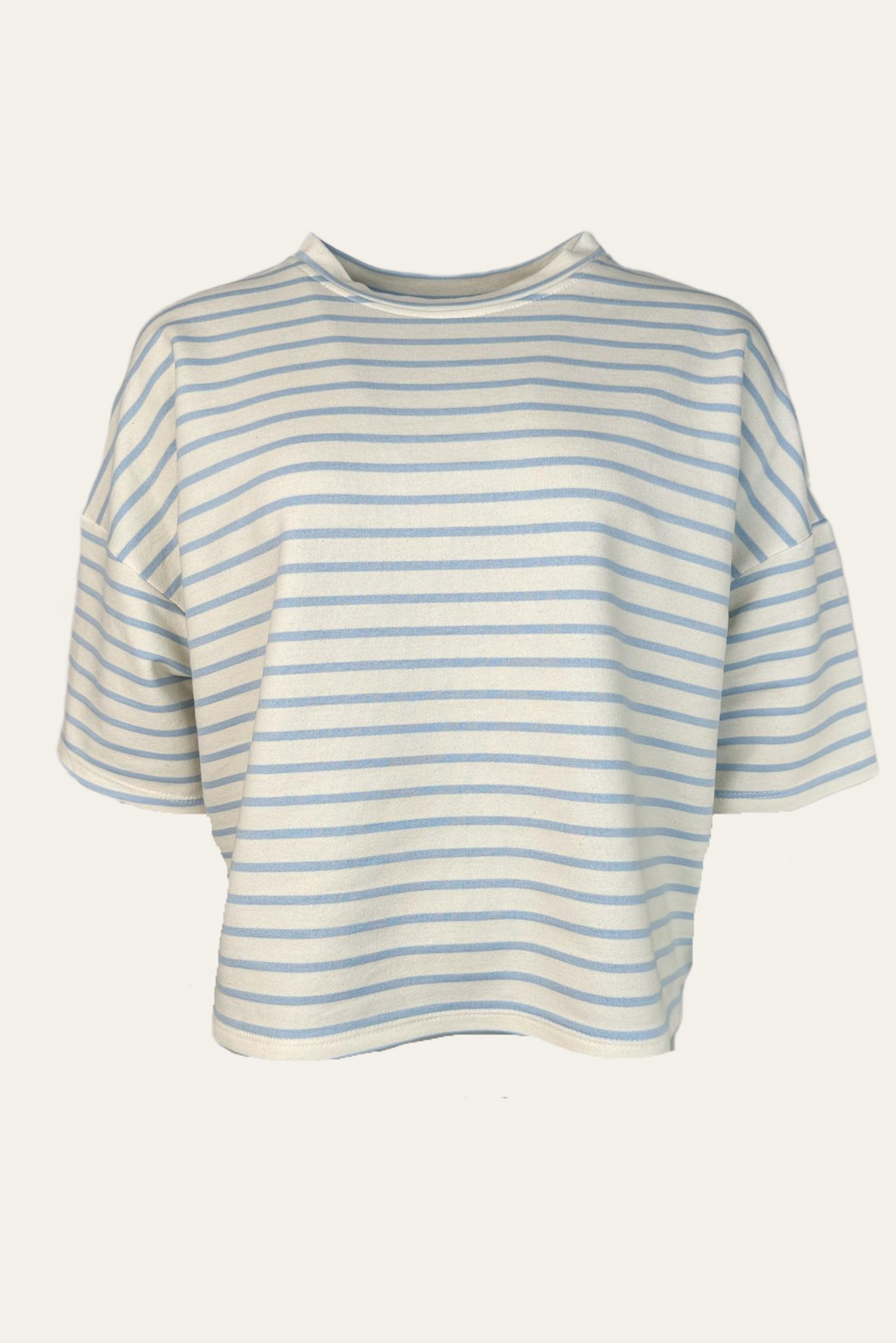 Streifen Kurzarmpullover "Sandranaa"