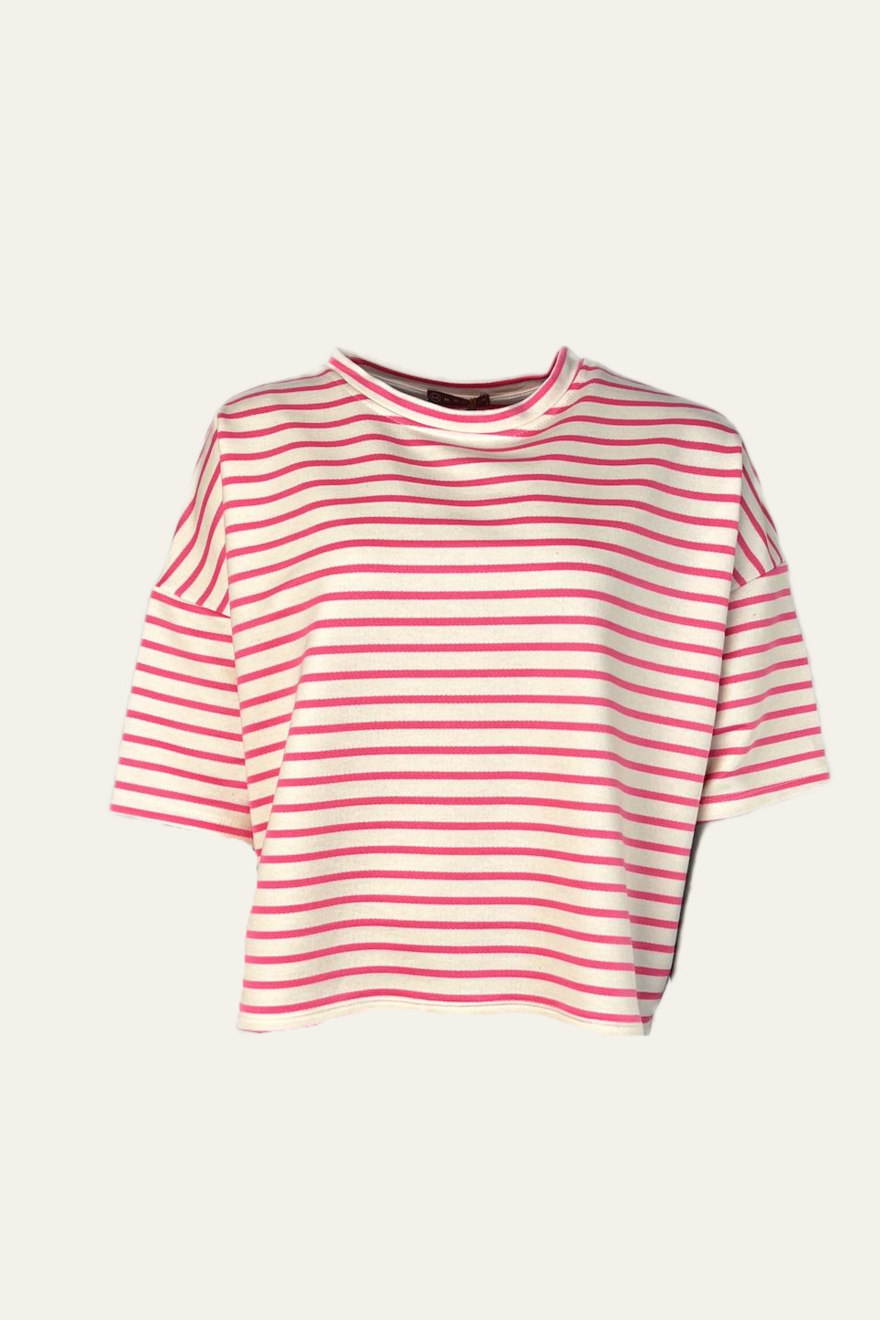 Streifen Kurzarmpullover "Sandranaa"