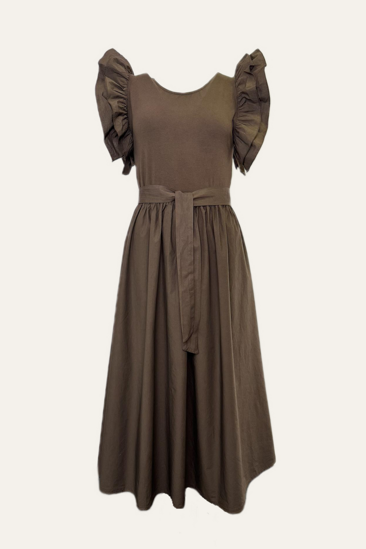 Kleid mit Bindegürtel  "Karinaa"