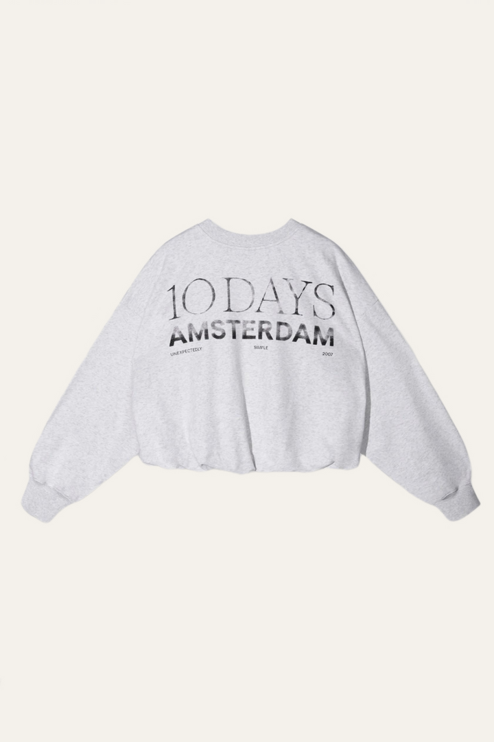 10Days Amsterdam - Pleated sweater back stamp