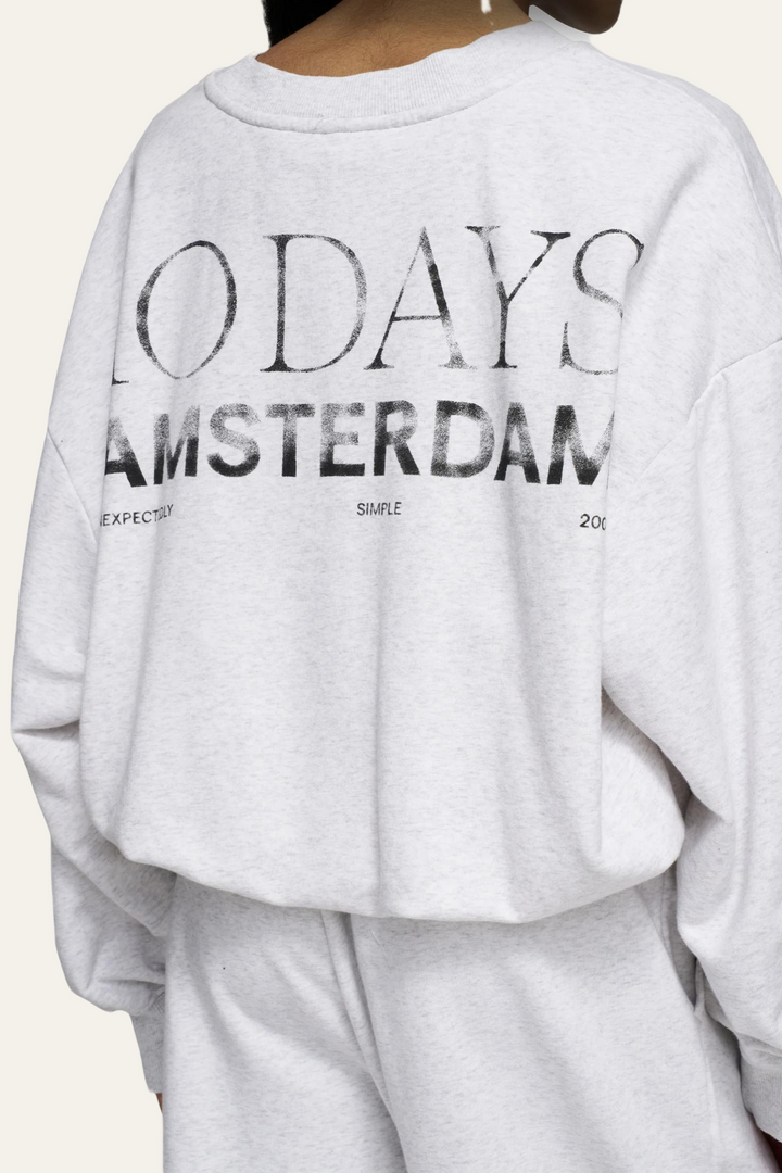 10Days Amsterdam - Pleated sweater back stamp