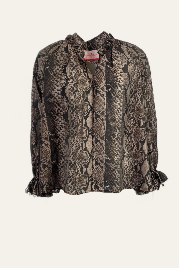 Schlangenmuster-Bluse "Scharina"
