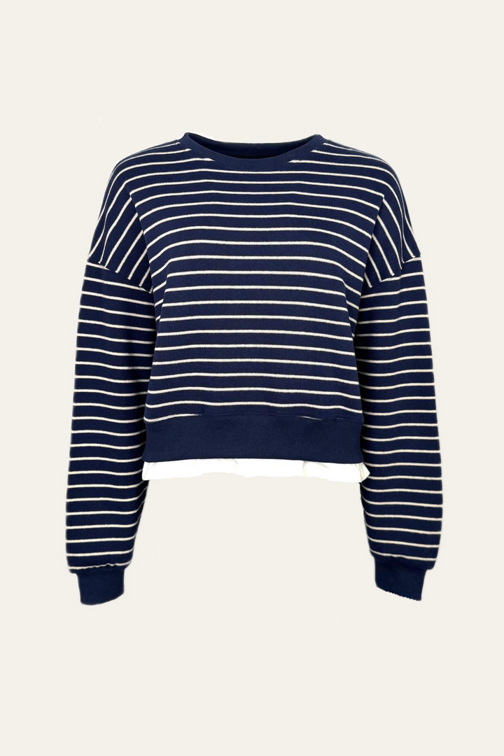 Streifenpullover "Silvijana" mit Layer
