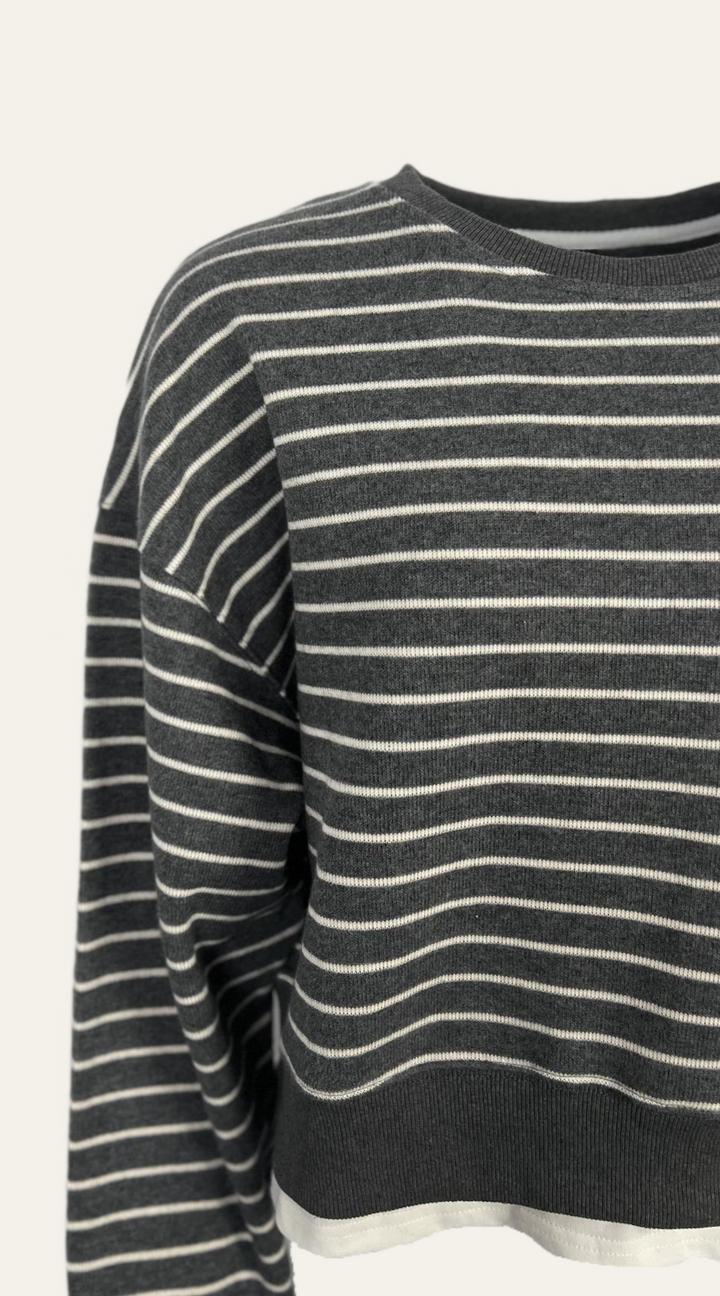 Streifenpullover "Silvijana" mit Layer