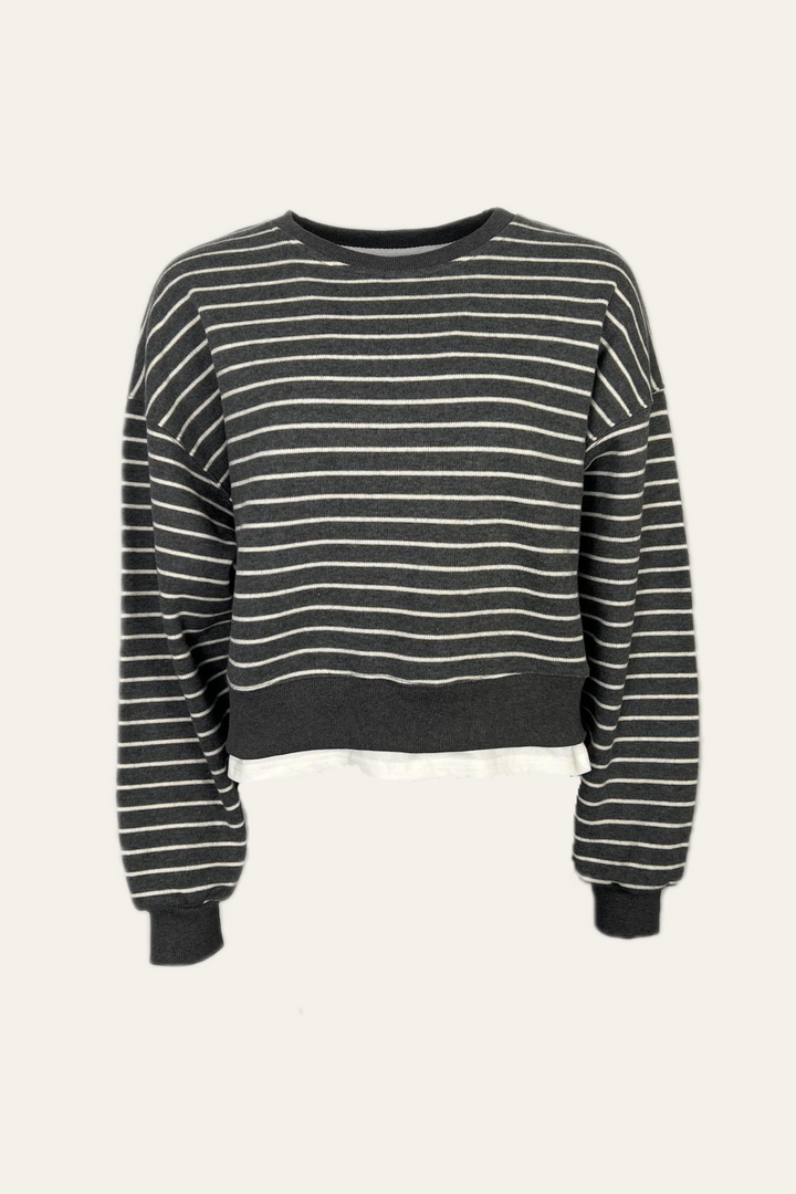 Streifenpullover "Silvijana" mit Layer