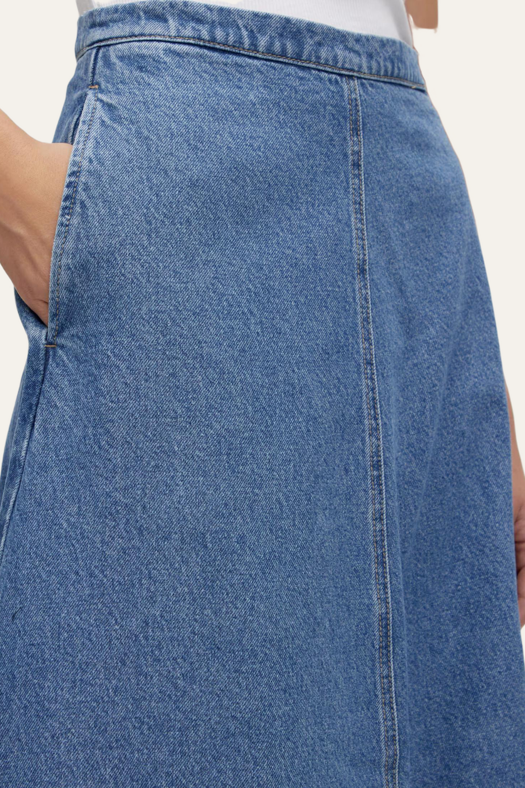 Edited Denim Maxirock "Waverly"