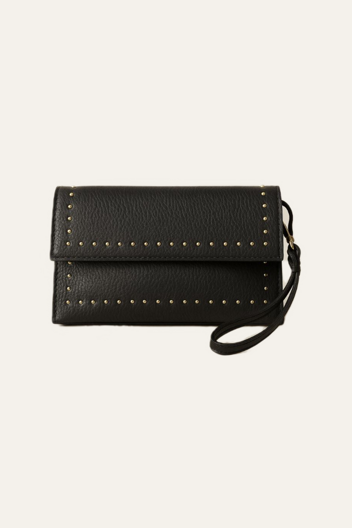 Lederclutch mit Nieten