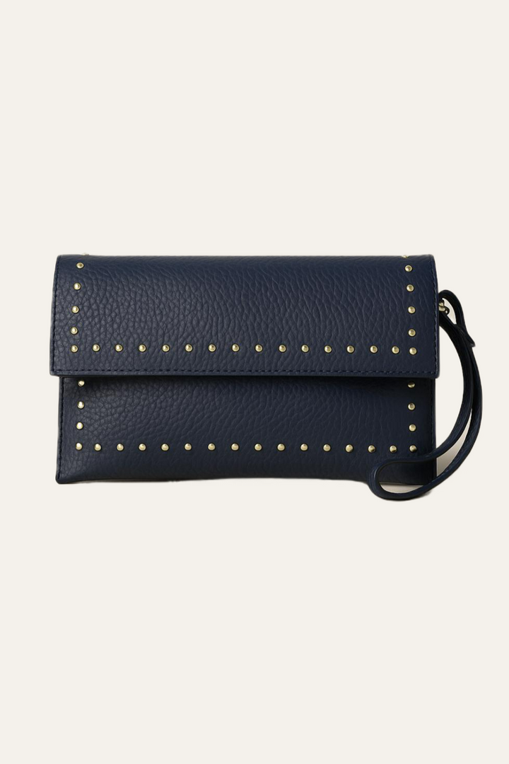 Lederclutch mit Nieten