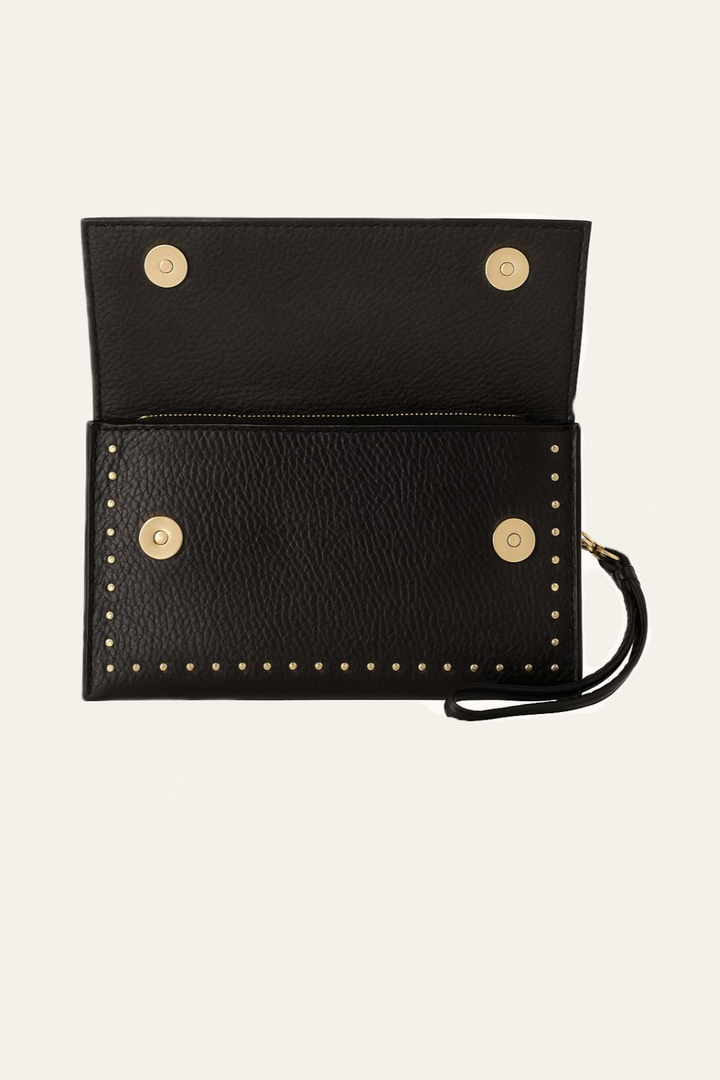 Lederclutch mit Nieten