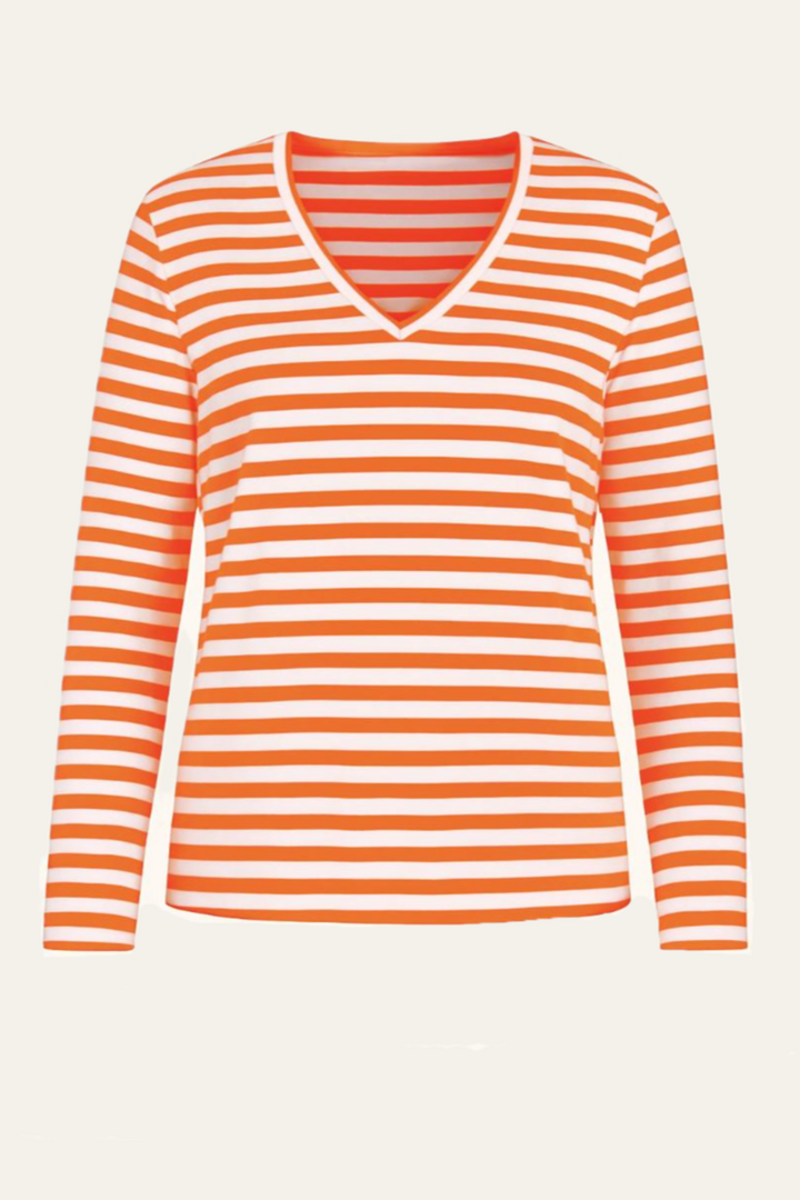 Narli V-Ausschnitt Longsleeve "strip"