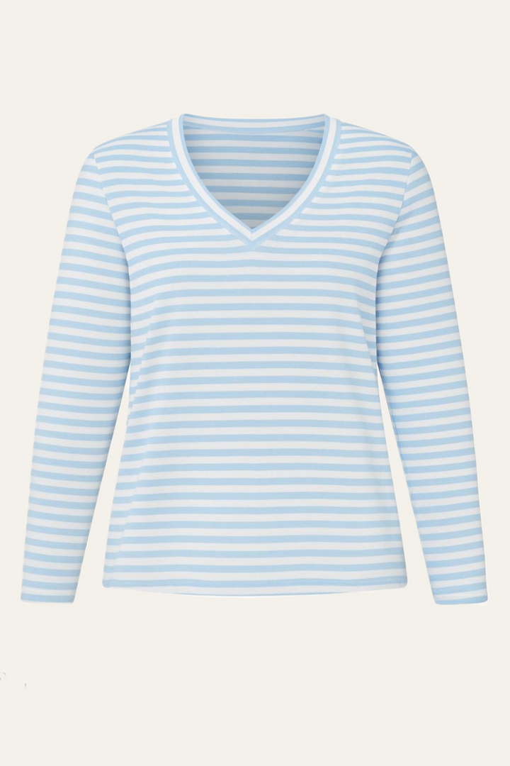 Narli V-Ausschnitt Longsleeve "strip"