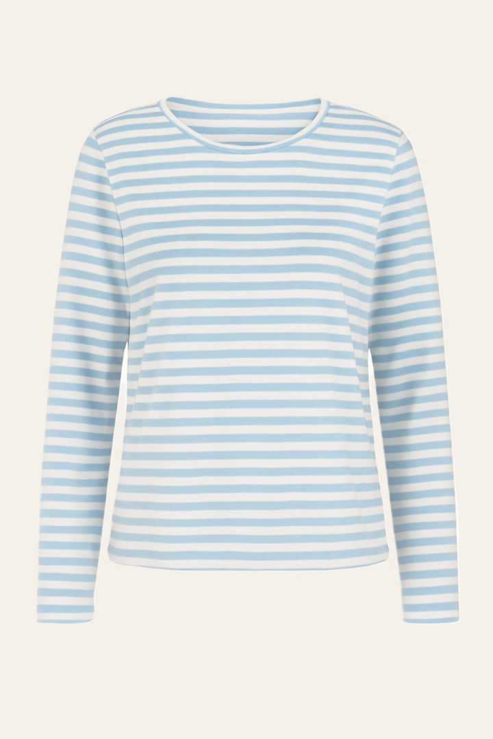 NARLI - Rundhals Ausschnitt Longsleeve "strip"