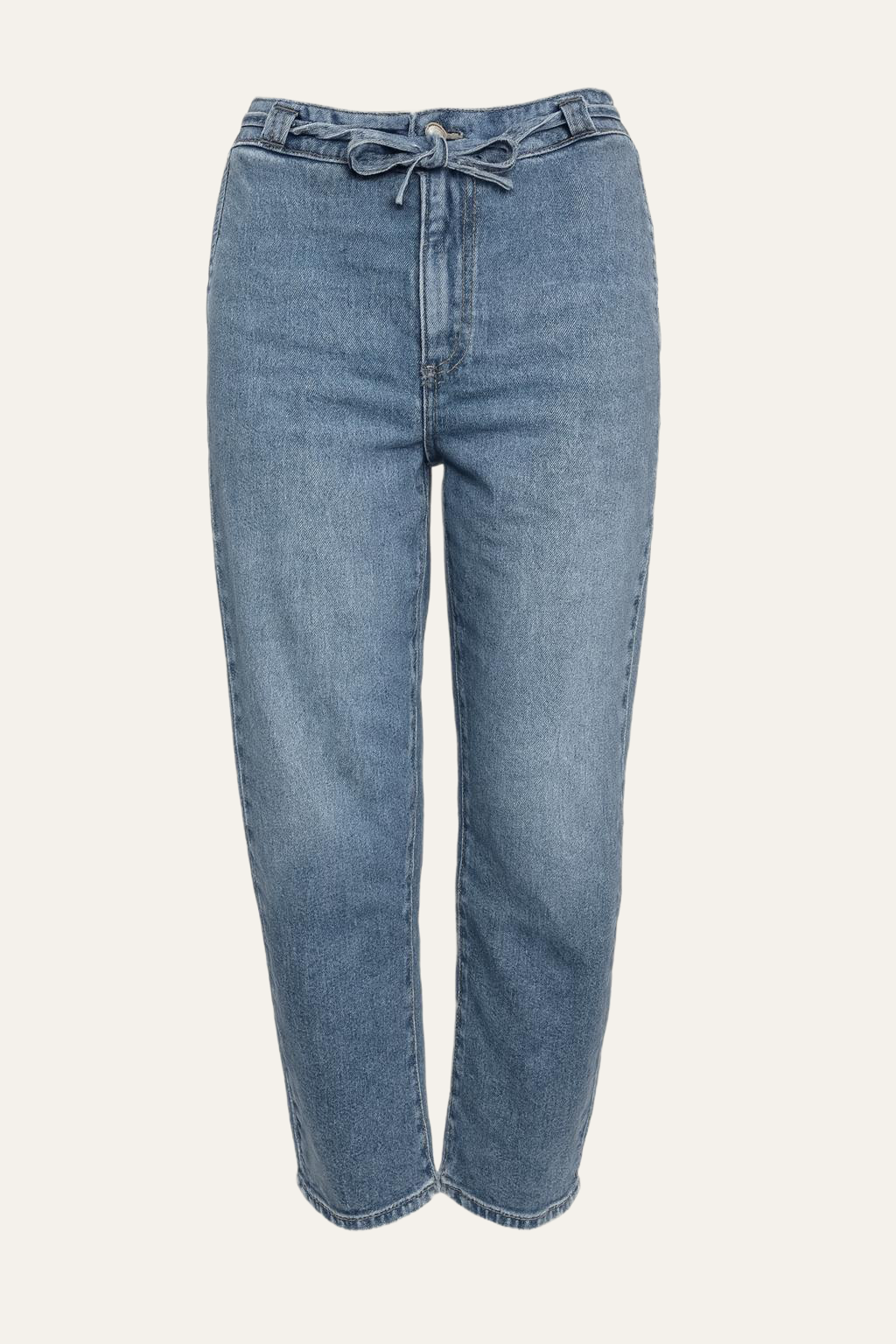 Denim Jeans mit Bindegürtel