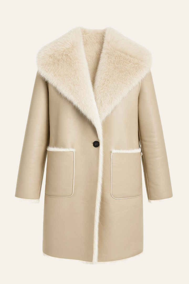 Veganer Ledermantel "Mallow"