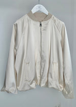 Satin- Bomber "Anek" - Creme