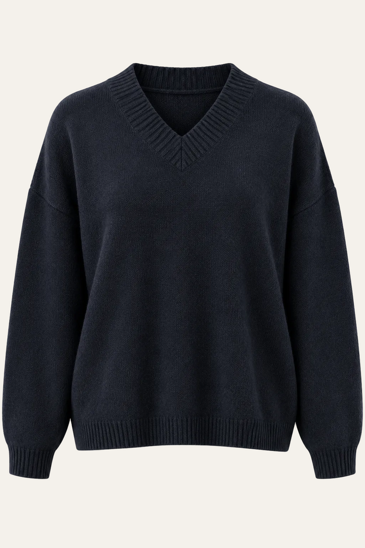 V-Ausschnitt Pullover "Rubyy"