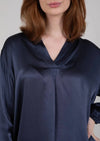 Coster Copenhagen Bluse "Blouse in Viscose" - dark blue