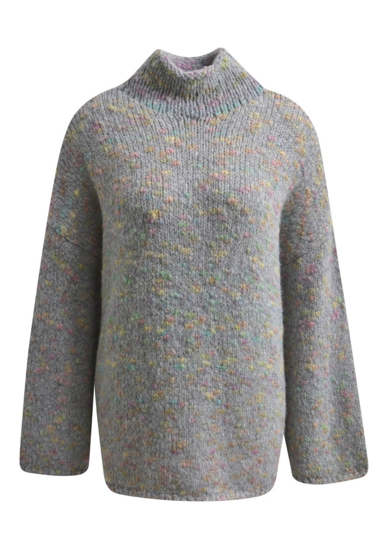 Milano Italy Turtleneck Pullover - Grey