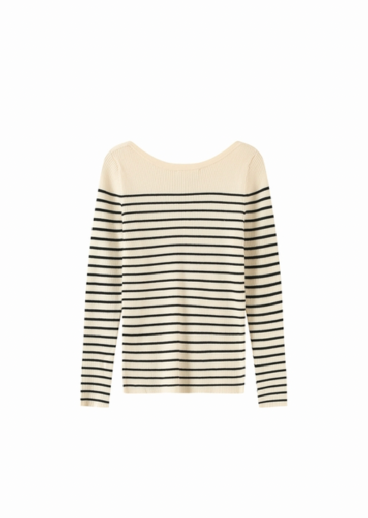 Grace & Mila Rippstrick-Pullover "Lady"- Schwarz