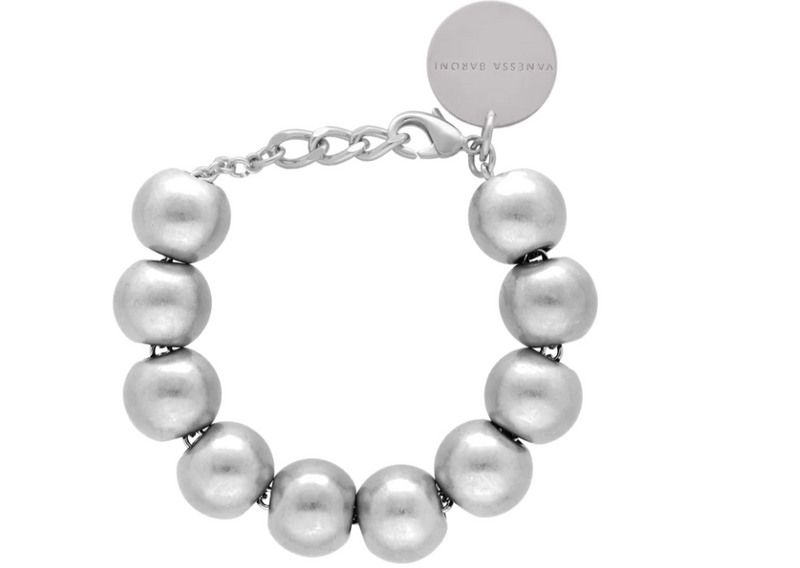 Vanessa Baroni - Beads Barcelet Silver vintage