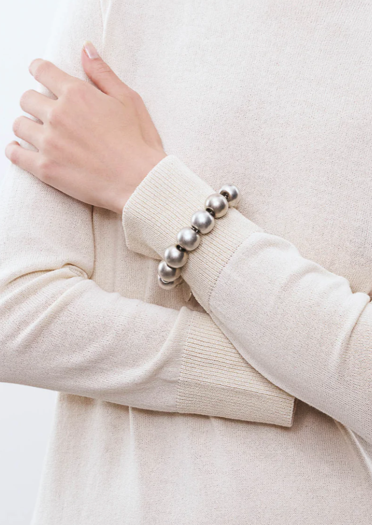 Vanessa Baroni - Beads Barcelet Silver vintage