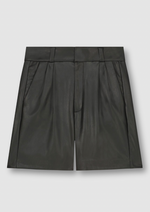 Rino & Pelle Fake Leather Shorts "Maik" - Schwarz