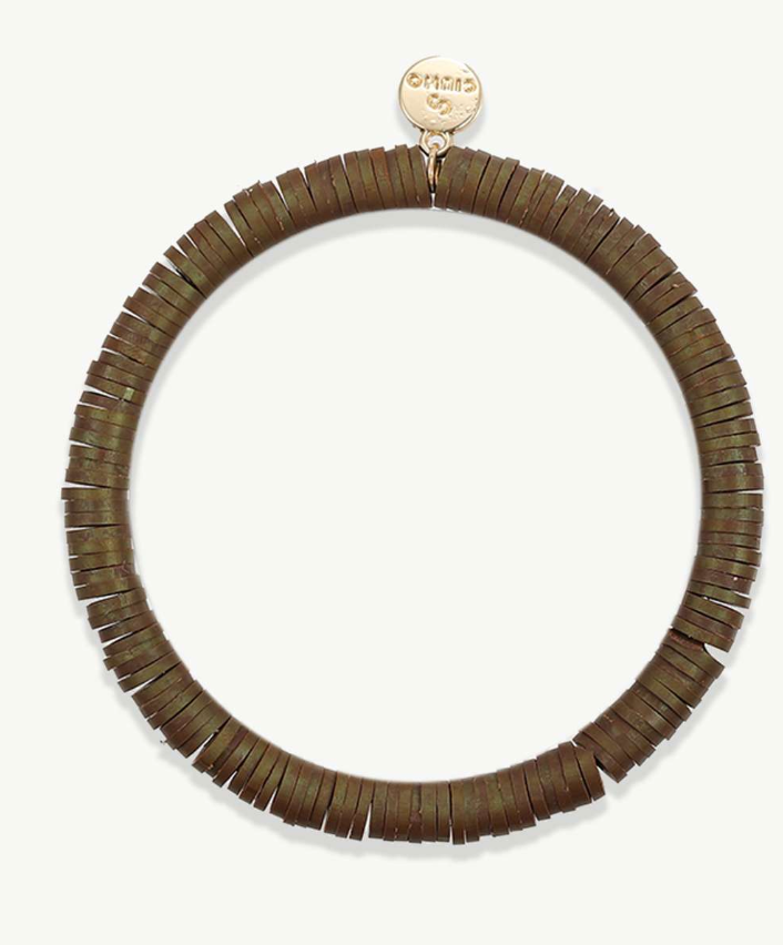 Keramik Armband - Dunkelgrün