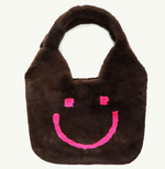 Felltasche mit Smiley - Groß