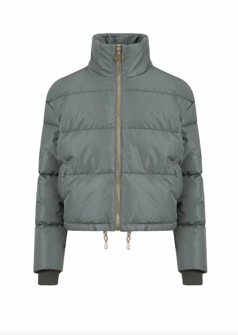 Coster Copenhagen Short Puffer Jacket - Ash Green