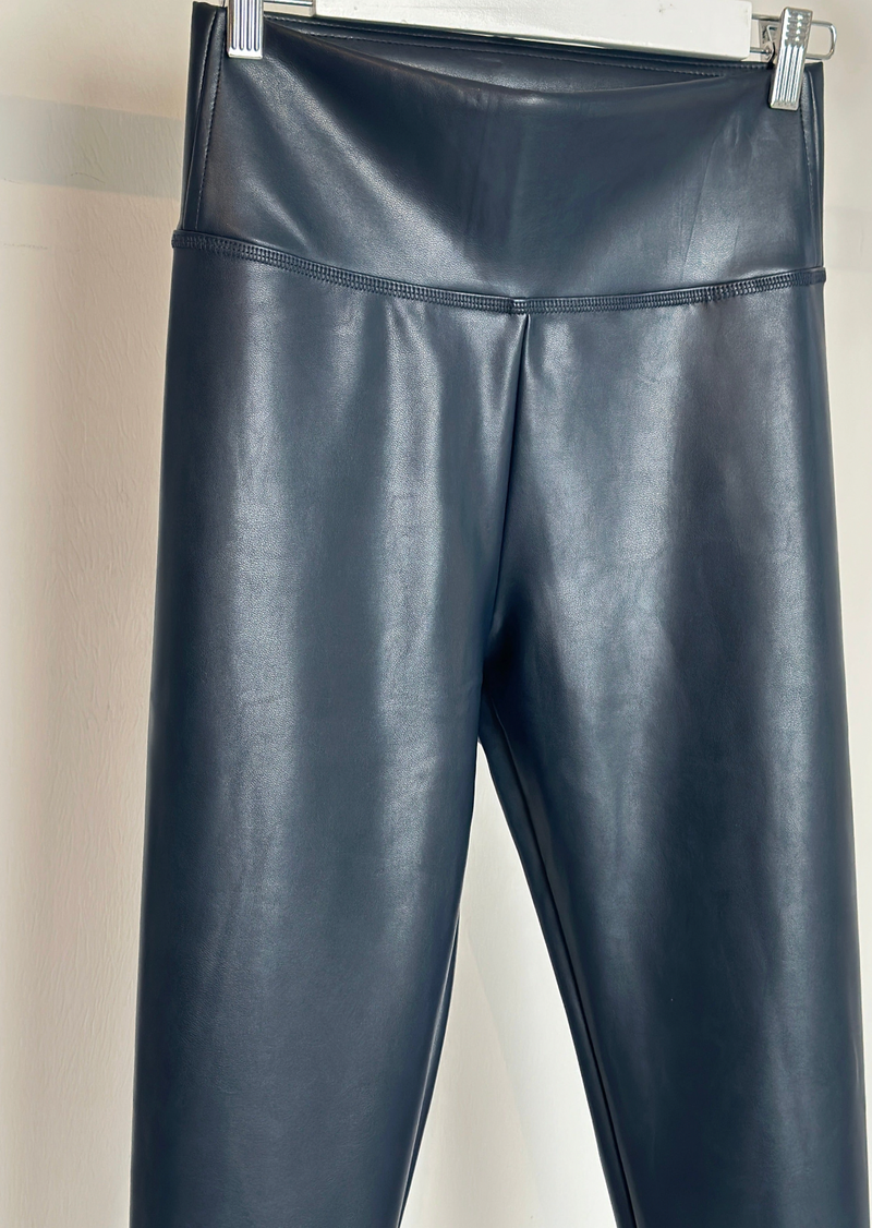 Veggie Lederleggins "Zoe" - Navy