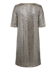 Freequent - Pailletten-Kleid "Basal" - Crockery with Silver