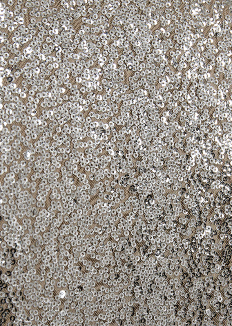 Freequent - Pailletten-Kleid "Basal" - Crockery with Silver