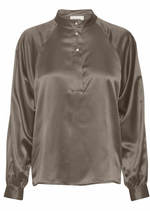 My Essential Wardrobe Bluse "Estelle" - Walnut