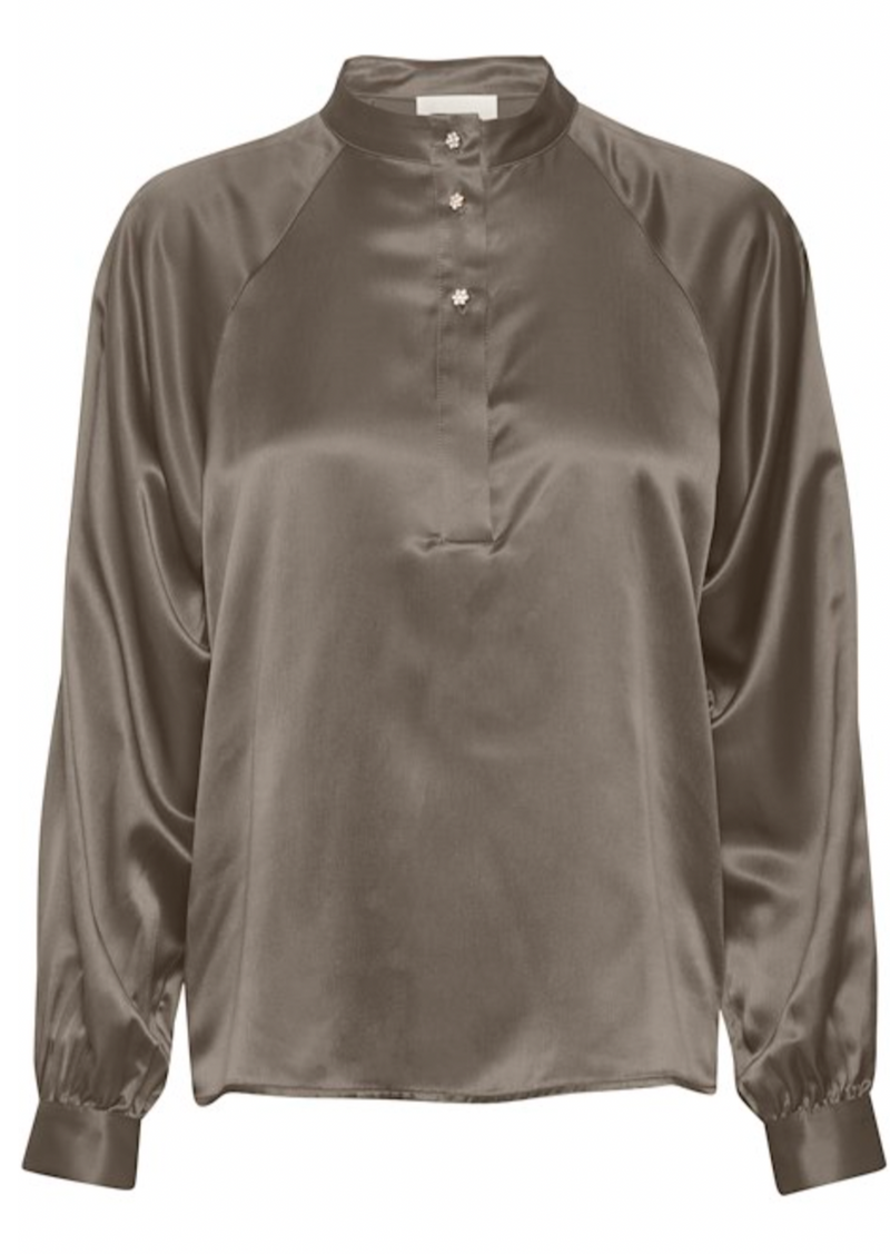 My Essential Wardrobe Bluse "Estelle" - Walnut