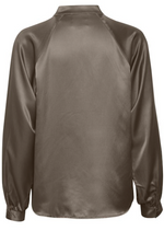 My Essential Wardrobe Bluse "Estelle" - Walnut