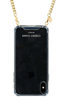 Cheeky Chain - iPhone Handyhülle - Crystal Clear - goldene Ösen
