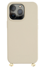 Cheeky Chain - iPhone Handyhülle - Silicone Sand - Goldene Ösen
