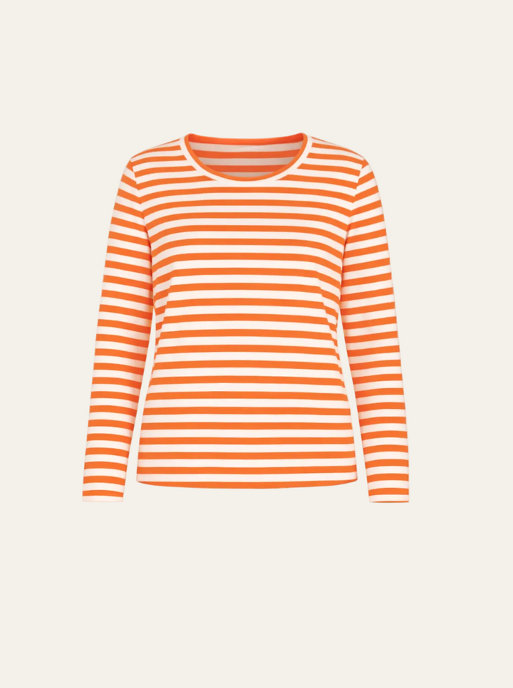 NARLI - Rundhals Ausschnitt Longsleeve "strip"