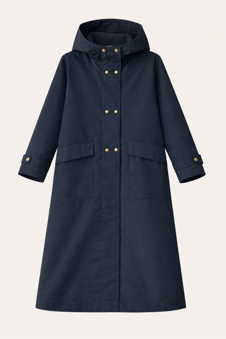 Langer Kaputzenmantel