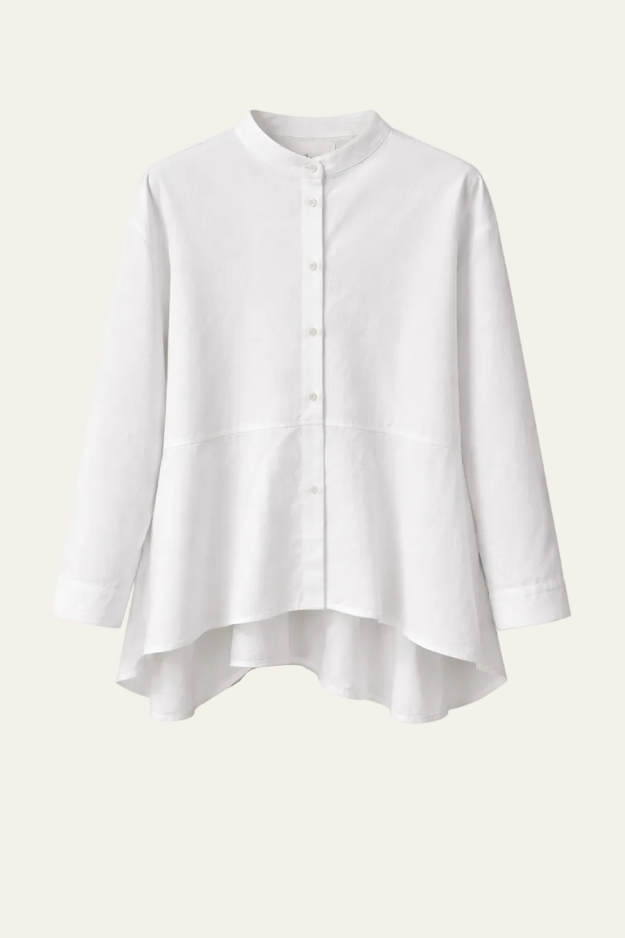 Oversized Bluse mit Schrägschnitt